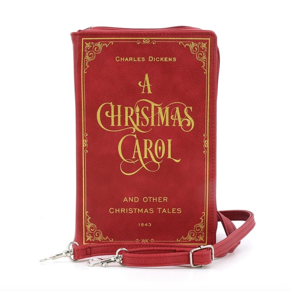 A Christmas Carol Book Cover Crossbody Purse - Book Lover Gifts